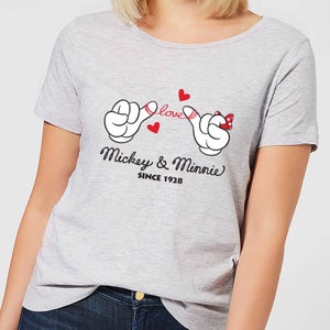 Disney Mickey Mouse Love Hands Women's T-Shirt - Grey