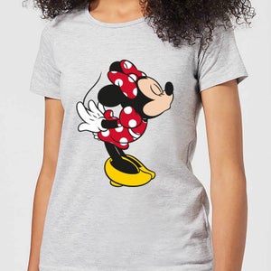 T-Shirt Femme Bisou Minnie Mouse (Disney) - Gris