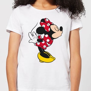 T-Shirt Femme Minnie Mouse Bisou (Disney) - Blanc