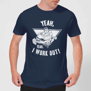 DC Comics Superman I Work Out T-Shirt - Navy