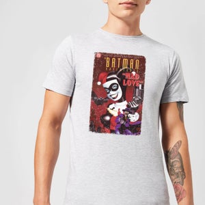 Camiseta DC Comics Batman "Harley Mad Love" - Hombre - Gris