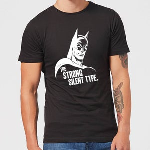 DC Comics Batman The Strong Silent Type T-Shirt in Black
