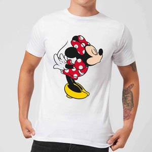 Disney Mickey Mouse Minnie Split Kiss T-Shirt - White