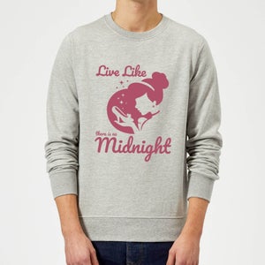 Sudadera Disney Cenicienta Live Like There Is No Midnight - Hombre - Gris