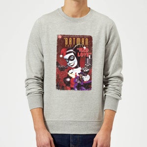 Sudadera DC Comics Batman "Harley Mad Love" - Hombre - Gris