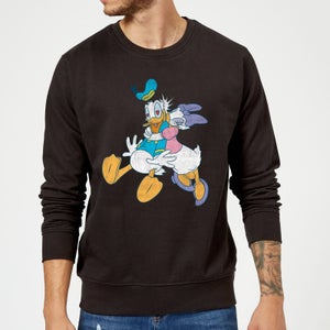 Disney Donald and Daisy Duck Kiss Trui - Zwart
