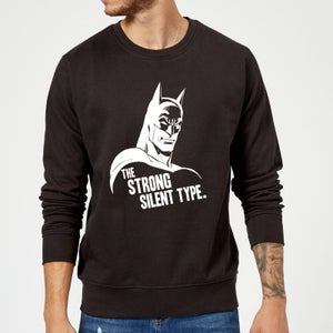 DC Comics Batman The Strong Silent Type Sweatshirt in Black