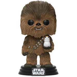 Star Wars Chewbacca with Porg Flocked EXC Pop! Vinyl Figure