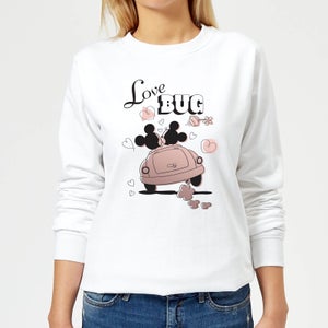 Disney Mickey Mouse Love Bug Women's Sweatshirt - White