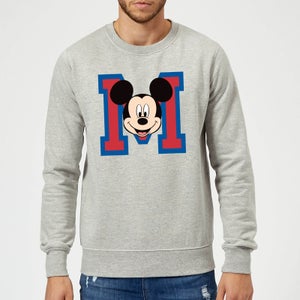 Disney Mickey Mouse M-Face Sweatshirt - Grey