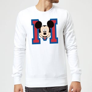 Sweat Homme Mickey Mouse M-Face (Disney) - Blanc