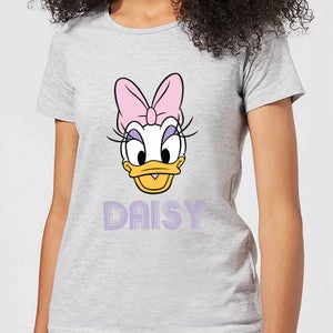 Disney Mickey Mouse Daisy Face Women's T-Shirt - Grey