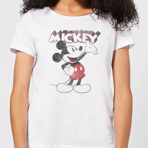 T-Shirt Femme Mickey Mouse Classique (Disney) - Blanc