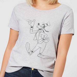 Disney Mickey Mouse Goofy Classic Frauen T-Shirt - Grau