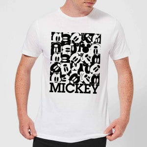 T-Shirt Homme Carré Mickey Mouse (Disney) - Blanc