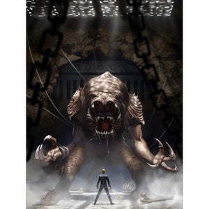 Star Wars: Return Of The Jedi "Rancor's Wrath" Lithograph By Jeremy Saliba (18" x 24") Zavvi UK Exclusive