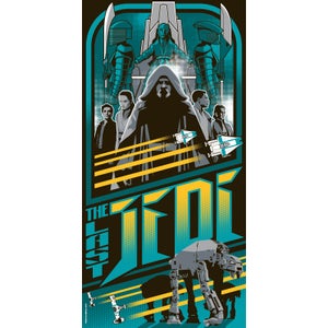 Star Wars: The Last Jedi Silkscreen Print By Mark Daniels (12" x 24") Zavvi UK Exclusive