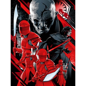Star Wars: The Last Jedi "The New Order" Silkscreen Print By Alexander Laccarino - Zavvi UK Exclusive