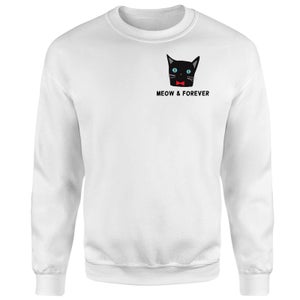 Meow & Forever Pullover - Weiß