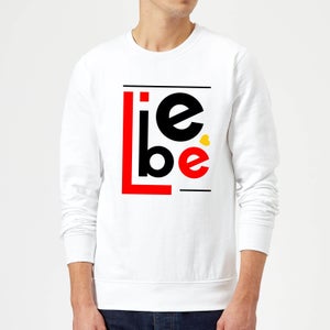 Liebe Block Sweatshirt - White