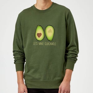Lets Make Guacamole Sweatshirt - Forest Green