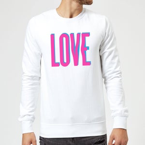 Love Glitch Sweatshirt - White