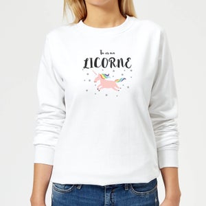 Tu Es Ma Licorne Women's Sweatshirt - White