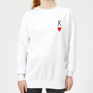King Of Hearts Women's Sweatshirt - White