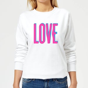 Love Glitch Women's Sweatshirt - White