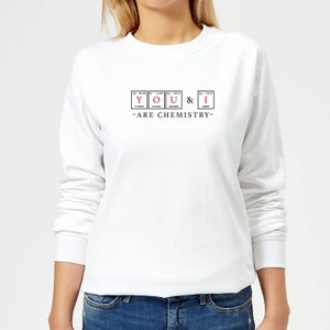 YOU & I Are Chemistry Frauen Pullover - Weiß