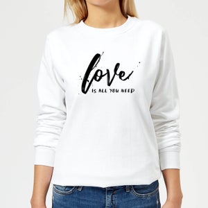 Love Is All You Need Frauen Pullover - Weiß