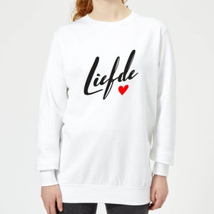 Liefde Women's Sweatshirt - White