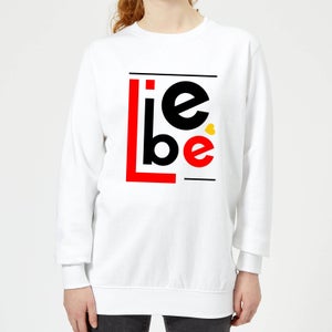 Liebe Block Women's Sweatshirt - White