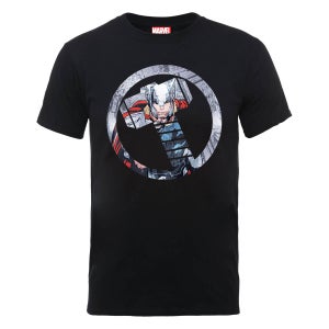 Camiseta Marvel Los Vengadores Montaje Thor - Hombre - Negro