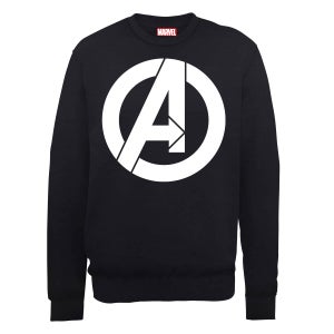 Sweat Homme Marvel Avengers Assemble - Logo Simple - Noir