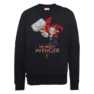 Marvel Avengers Assemble The Mighty Thor Sweatshirt - Black
