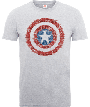 Marvel Avengers Assemble Captain America Super Soldier T-Shirt - Grey