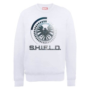 Marvel Avengers Assemble Shield Badge Sweatshirt - White