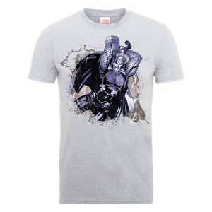T-Shirt Homme Marvel Avengers Assemble - Thor Éclaboussure - Gris