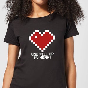You Fill Up My Heart Women's T-Shirt - Black