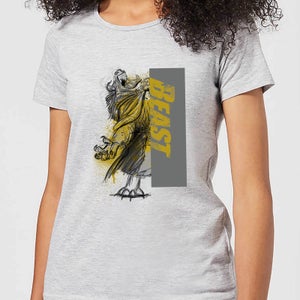 Camiseta Disney La Bella y la Bestia Bestia Furia - Mujer - Gris