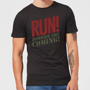RUN! Zombies Are Coming! T-Shirt - Black
