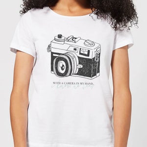 With A Camera In My Hand, I Know No Fear Women's T-Shirt - White