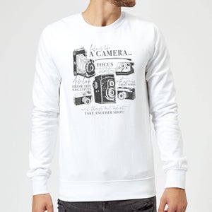 Life Is Like A Camera Sweatshirt - White