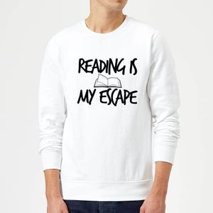 Reading Is My Escape Sweatshirt - White