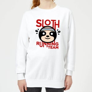 Sloth Running Team Women's Sweatshirt - White