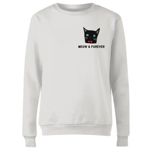 Meow & Forever Women's Sweatshirt - White