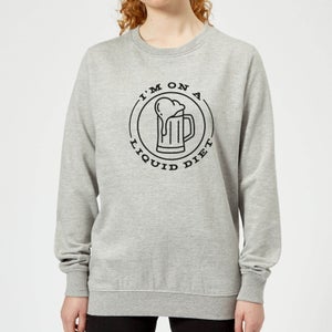 Liquid Diet Beer Women's Sweatshirt - Grey