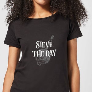 Sieve The Day Dames T-shirt - Zwart