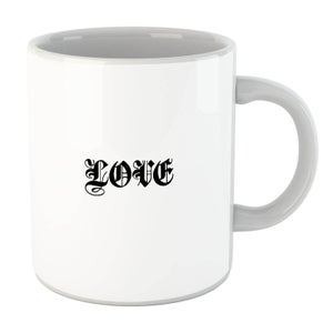 Love Gothic Text Mug